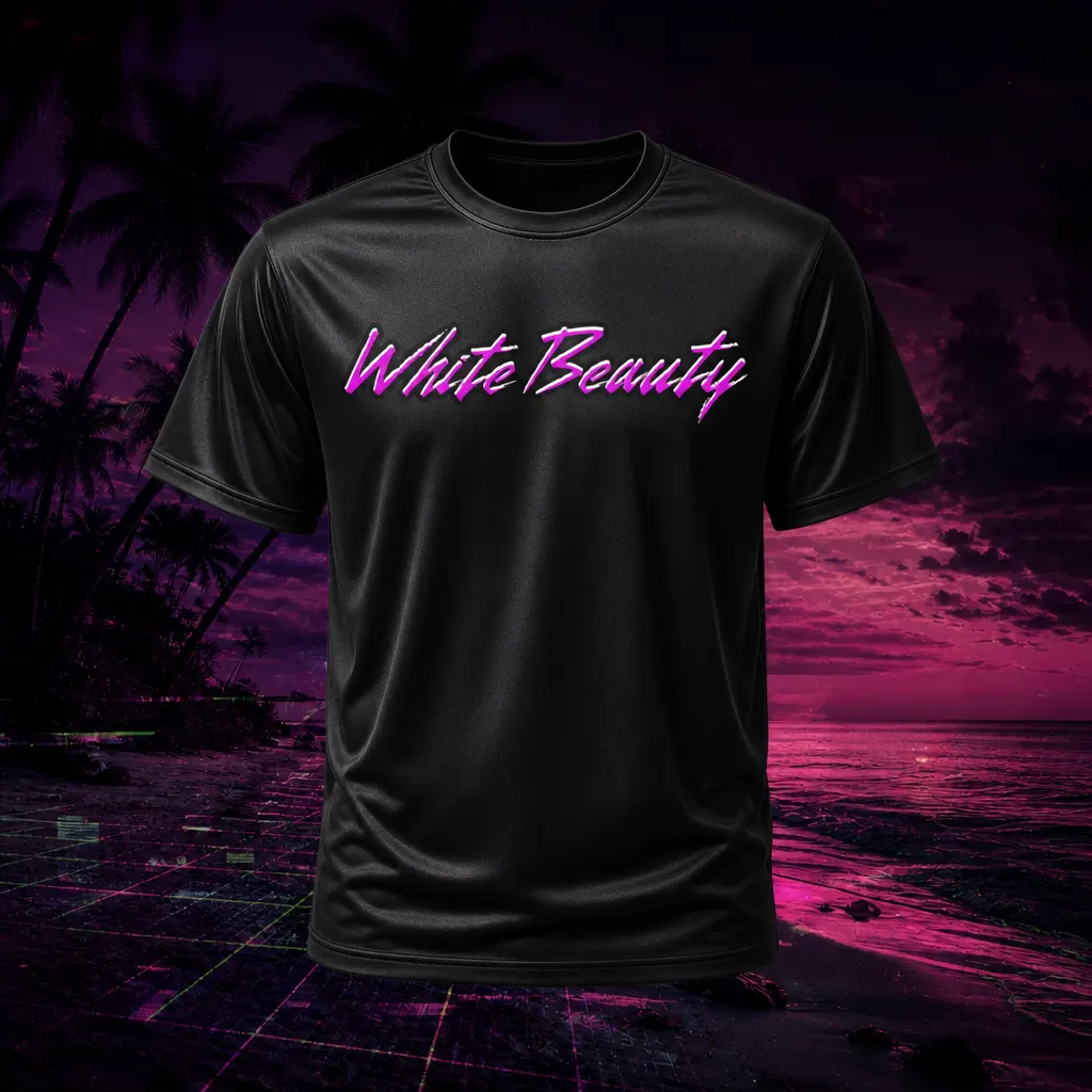 White Beauty Digital Beach Tee (sold out) — image 1 of 4